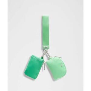 Lululemon NWT Dual Pouch Wristlet - Citra‎ Lime/Smoky Mint